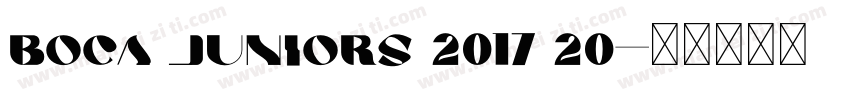 Boca Juniors 2017 20字体转换